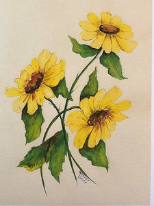 Limited Edition Numbered Painting Print “The Sunflowers”