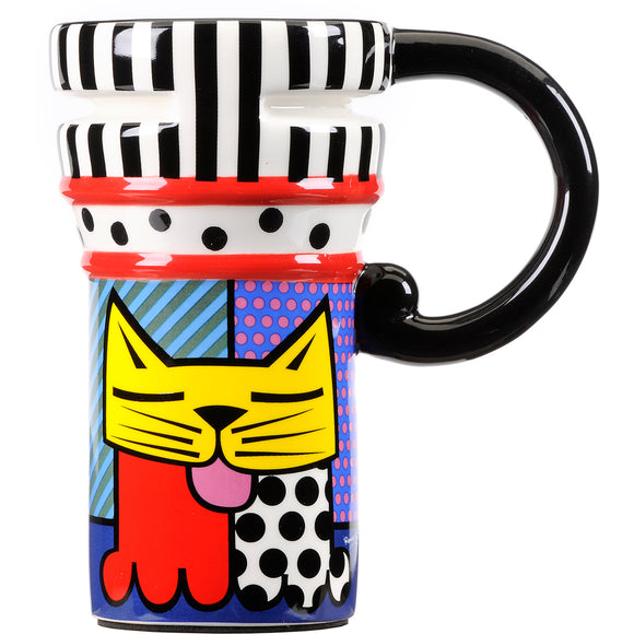 Romero Britto Travel Mug- Kitty Cat